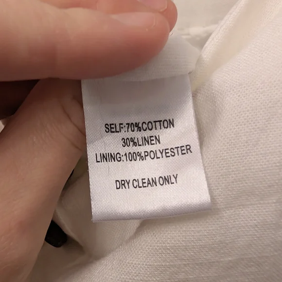 Women's White Jumpsuit with Button Detail - Picture 6 of 9